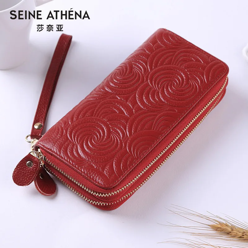 

Carteras Mujer Genuine Leather Women Wallet Luxury Brand Casual Ladies Coin Purse Fashion Long Women Wallet Girls Clutch Purse