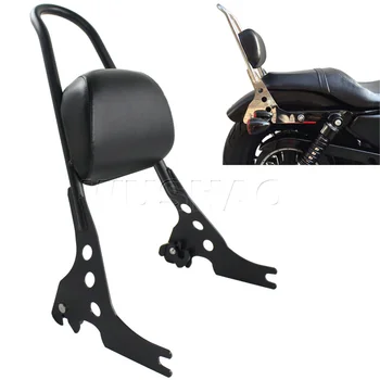 

Luggage Rack Sissy Bar Rear Passenger Backrest Cushion Pad For Harley Sportster XL 883 1200 XL883C XL883R XL1200C XL1200R