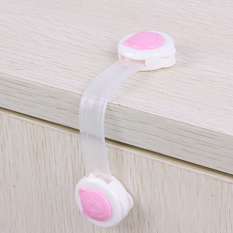 1 قطعة/المجموعة الطفل سلامة أقفال خزانة و الأشرطة البلاستيك قفل للأطفال خزانة الطفل حماية مانع الطفل قفل درج للأمان