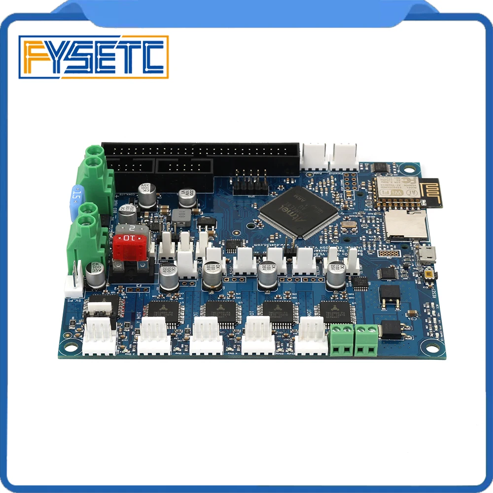 Billig Duet 2 Wifi V1.04 Upgrades Controller Board Geklont DuetWifi Erweiterte 32bit Motherboard Für BLV MGN Cube 3D Drucker CNC Maschine