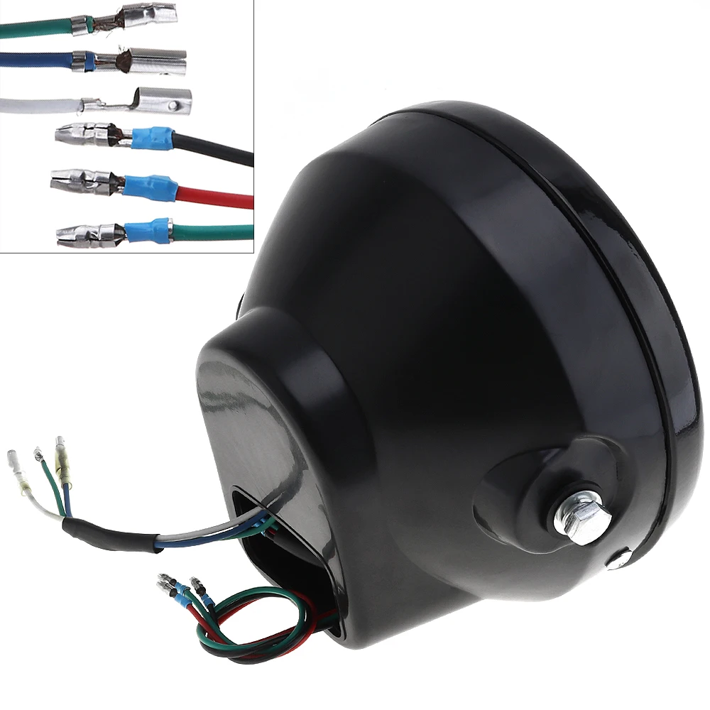 

35W 12V Universal Motorcycle Headlight Round LED Turn Signal Indicators Light with Holder for Motorcycle