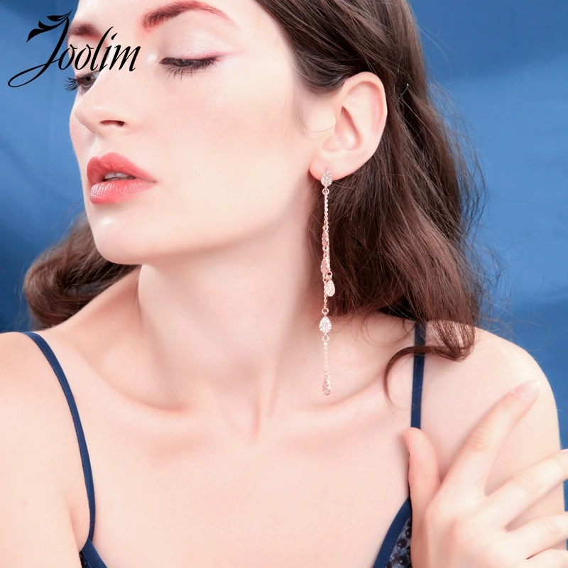 

Joolim Rose Gold Color 2 in 1 Delicate Earring Dangle Earring Wholesale