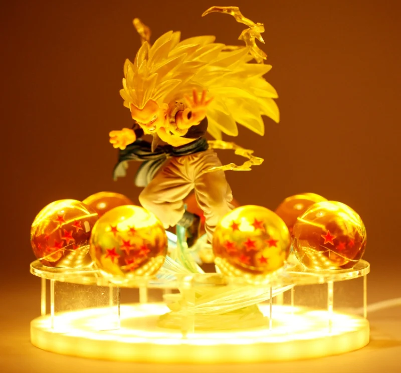  Son Goku Table Lamp Spirit Bomb Dragon Ball Z LED Night Lights Room Desk Lamps Home Decoration Diy 
