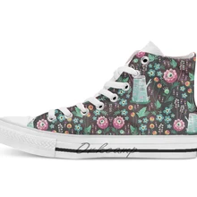 Eyeball сад новинка дизайн дышащая Повседневная Высокая обувь на шнуровке холщовая обувь кеды