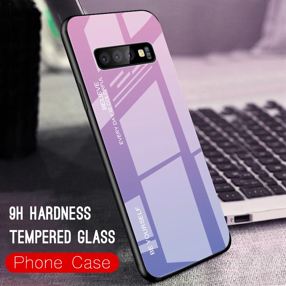 For Samsung S10 Plus S10e Note9 Note8 S8 S9 Plus Cover Gradient Color (33)