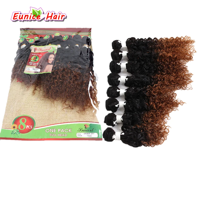 unidades pacote Ombre Colorido Jerry Cabelo Encaracolado