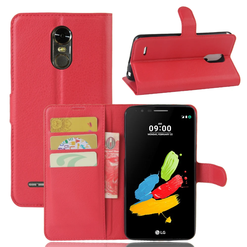 for- Luxury Phone Protective Mobile Capas Case For LG Stylus 3 / K10 Pro Flip Cover Wallet PU Leather Bags Skin Fundas St |