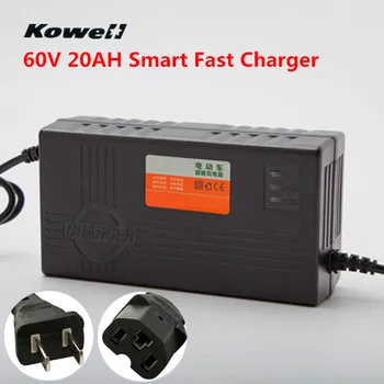 

60V 20AH AC 180-240V 2.5A Smart Fast Charging Intelligent Car Battery Charger For Electric Scooter Fast Charger Car Motorcycle
