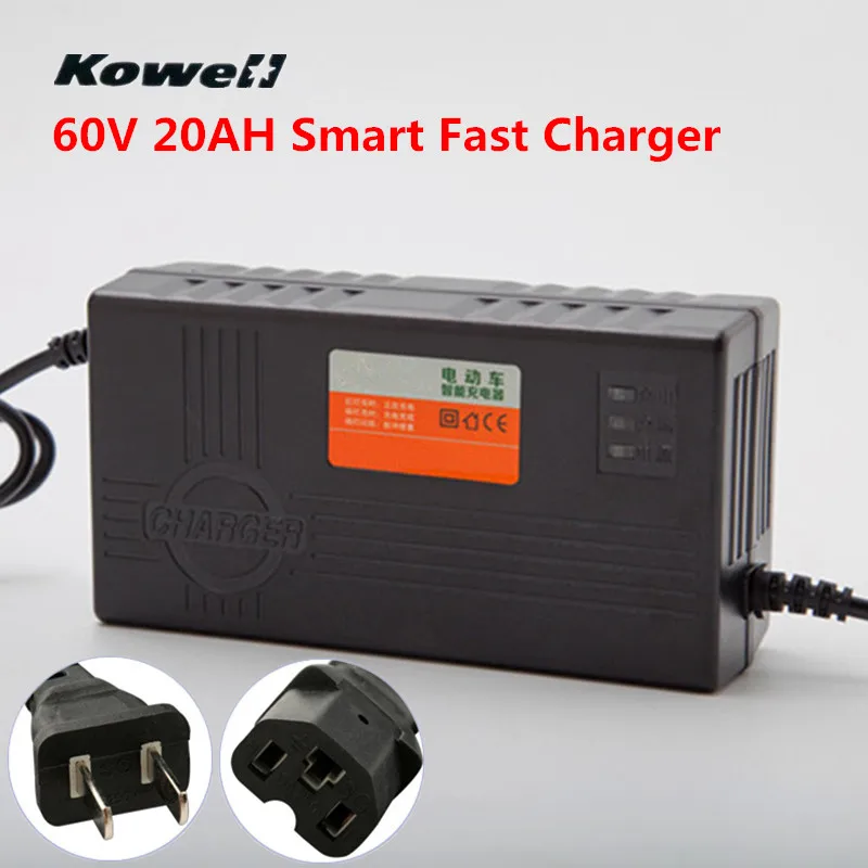 Aexit Chargeur /électrique rechargeable de batterie au lithium de scooter 60V 12AH de v/élo /électrique NY411906W854497U
