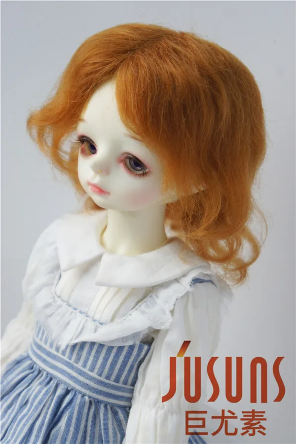 JD044 SD BJD парики из мохера для кукол 1/3 средней длины кудрявая кукла парик Размер 8-9 дюймов волшебный мохер волос для виниловой куклы