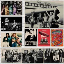 Led Zeppelin рок-музыка постеры для украшения дома в винтажном стиле настенные наклейки для дома Художественный бренд MU22