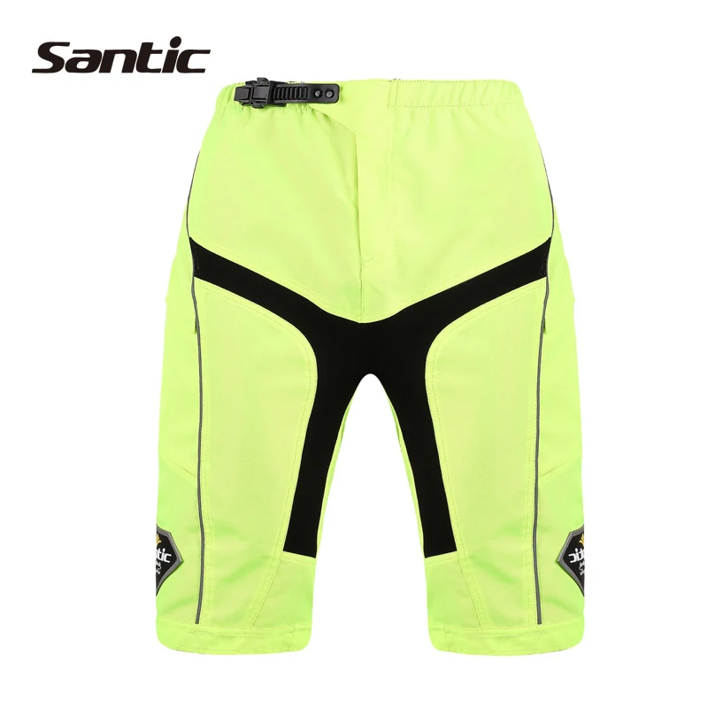 Santic Adjustable Belt Buckle Mountain Bike Cycling Shorts Hip Pads