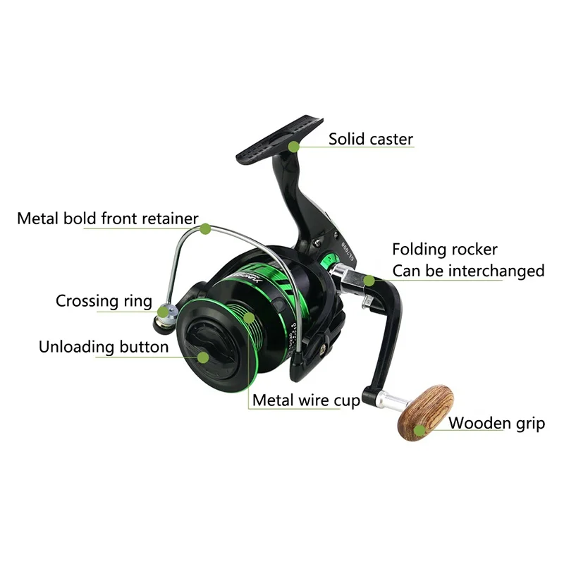 New Fishing coil Wooden handshake 12+ 1BB Spinning Fishing Reel Professional Metal Left/Right Hand Fishing Reel Wheels 2019 New Fishing coil Wooden handshake 12+ 1BB Spinning Fishing Reel Professional Metal Left/Right Hand Fishing Reel Wheels 2019
