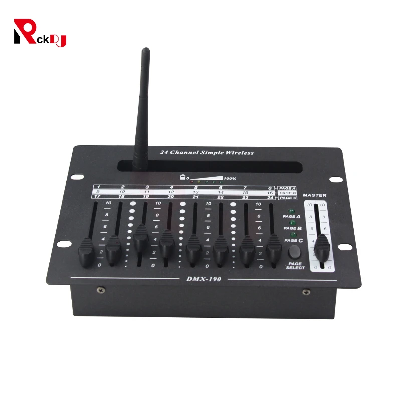 24-канальный Аккумулятор беспроводной контроллер DMX512 система управления для