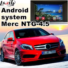 Android 6.0 GPS caixa de navegação para Mercedes benz A classe W176 NTG 4.5 com interface de vídeo caixa de ligação espelho quad core HD vídeo