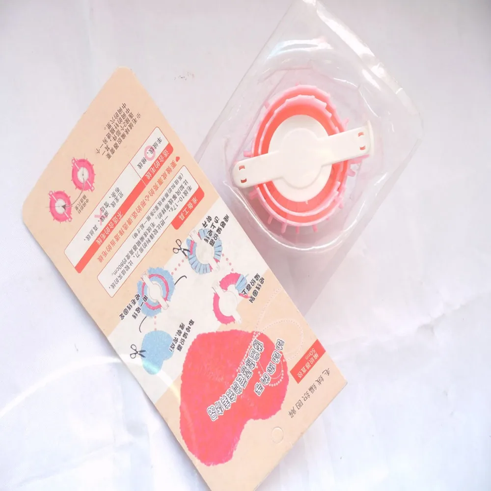 60mm Heart Ball Maker Yarn Knitted Pom Poms Maker Fluff Ball Weaver
