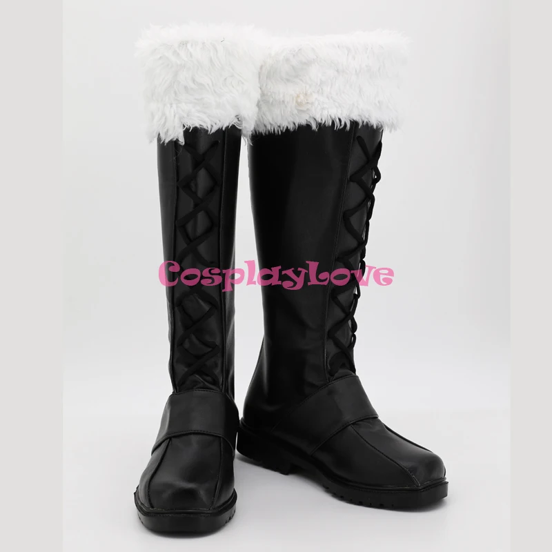 CosplayLove Custom Made Black Fire Emblem Awakening Owain Cosplay Shoes Long Boots For Boy Men Christmas Halloween (4)