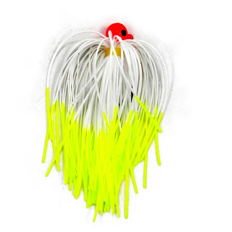 

New Hot 8.7G Lead Head silicone skirt Fishing Lures Long Tail Pesca Sharp Hook Fish Bait jig head pesca wobbler swimbait