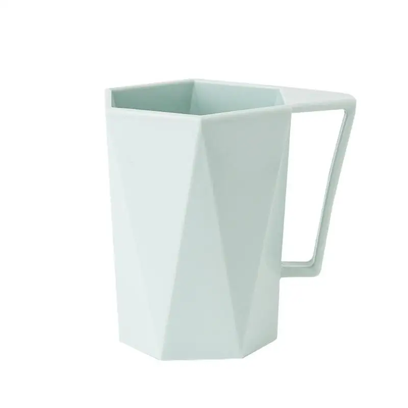 Геометрическая чашка для полоскания рта, чашка для мытья, чашка для воды в скандинавском стиле, держатель для зубных щеток из пшеничной