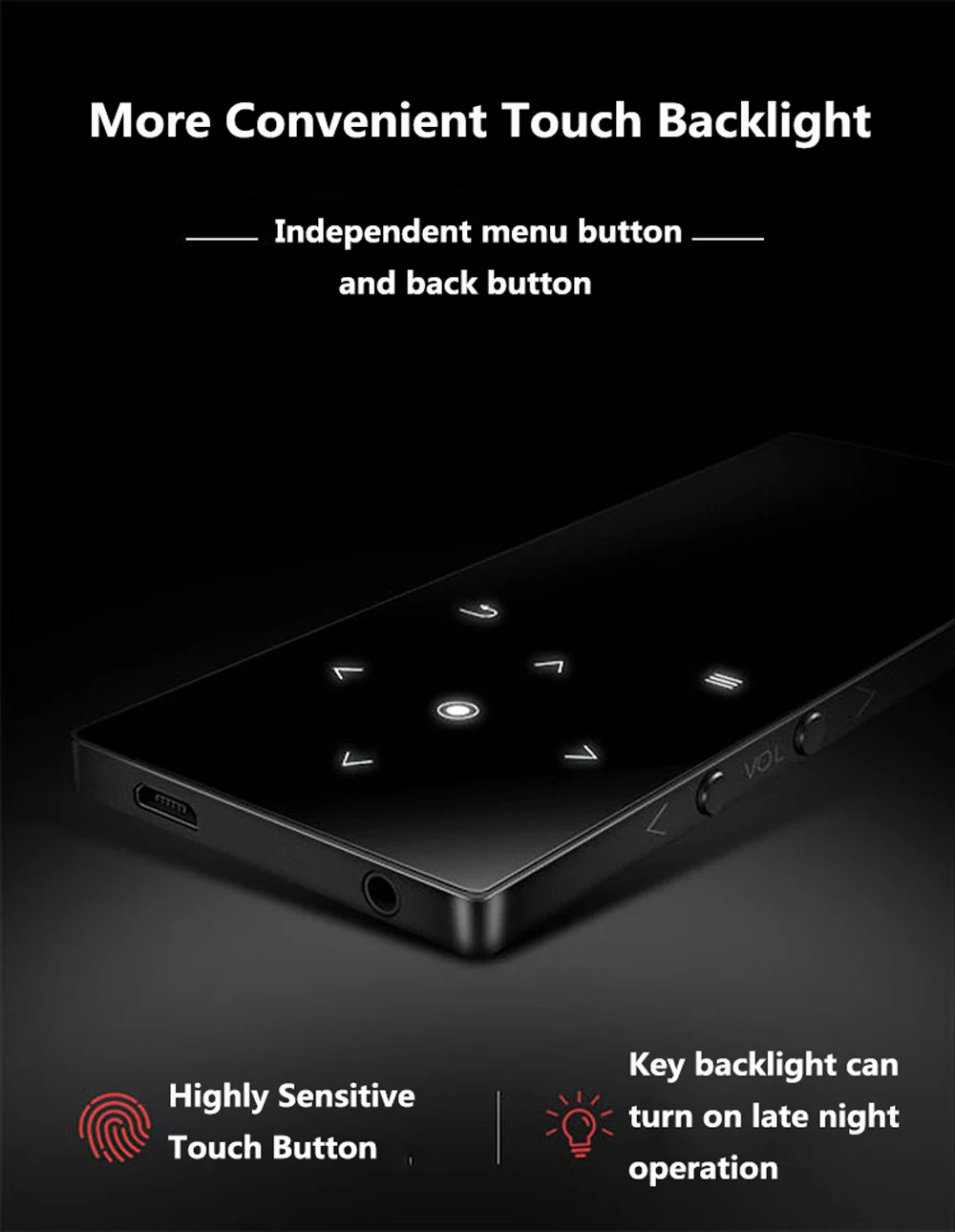 HiFi Bluetooth 4,2 MP3-плеер с динамиком 1,8 экран музыкальный плеер без потерь аудио MP3 FM радио Запись голоса