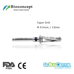 Osstem TSIII и Hiossen ETIII Совместимость Bioconcept BV зубной инструмент Конус дрель 4,5 мм, длина 13 мм (351860)