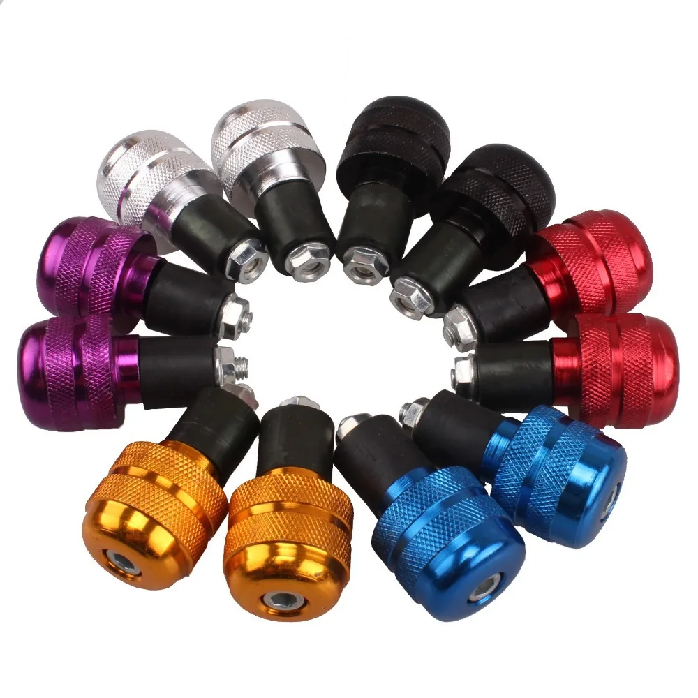 Purple 2 Pcs 7//8/" Handle Bar End For Suzuki Kawasaki Yamaha KTM Ducati ALL Year