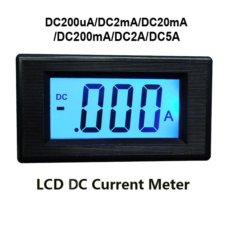 

LCD DC Current Meter Three and A Half LCD Liquid Crystal DC Digital Ammeter Digital Current Meter Head ICL 7106 Amp Panel Meter