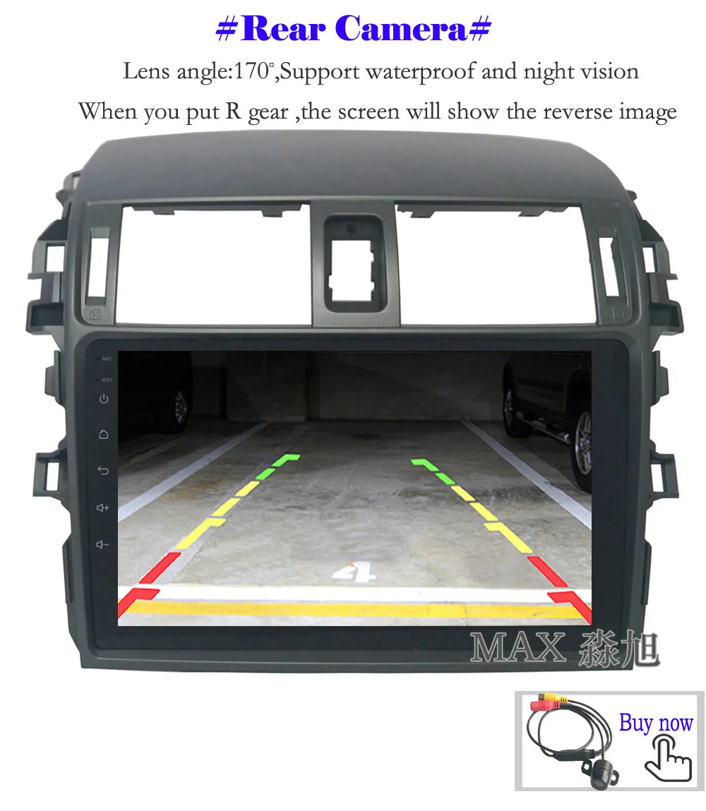 Flash Deal MAX 2G RAM 32G ROM Android 8.1.0 Car DVD Player For Toyota corolla 2007 2008 2009 2010 2011 Car Radio RDS BT WiFi SWC GPS Map 15