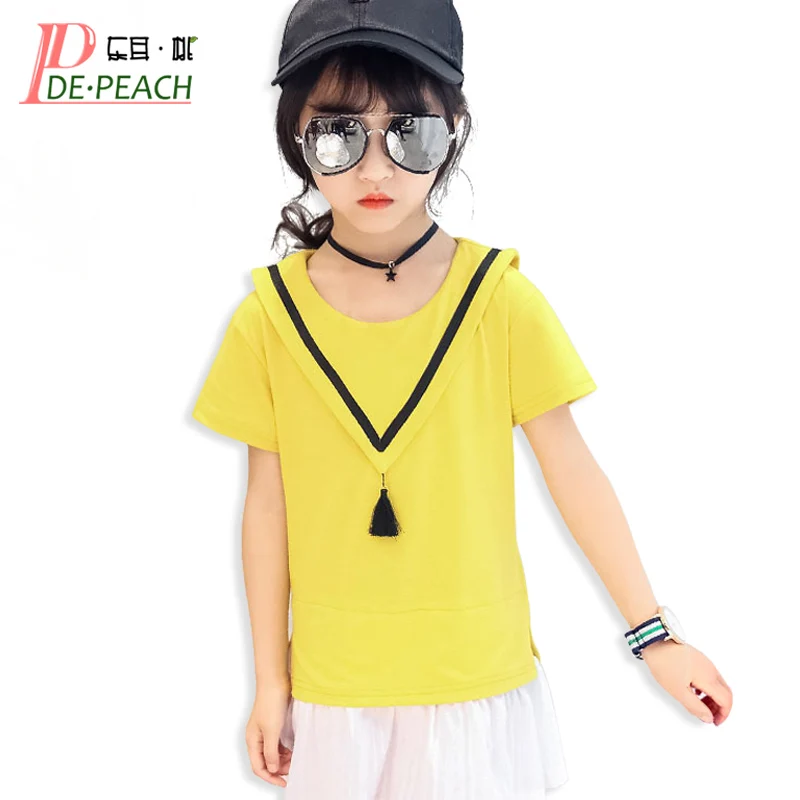 Girls Mini Dress Children Tennis Dresses Long Sleeve font b vestido b font Summer Cotton Fashion