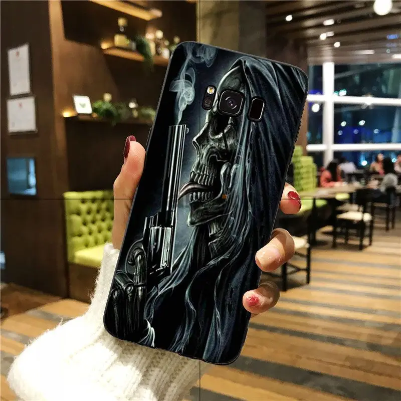 Babaite Grim Reaper Череп Скелет популярный дизайн чехол для GALAXY s7 edge s8 plus s9 plus s5 s6 edge - Цвет: A2