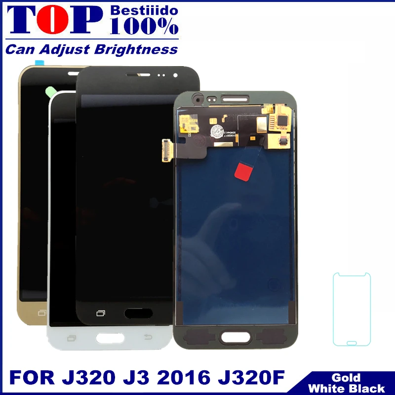 

LCD Replacement For Samsung Galaxy J3 2016 J320 J320F J320H LCD Display Touch Screen Digitizer Assembly with Brightness Control