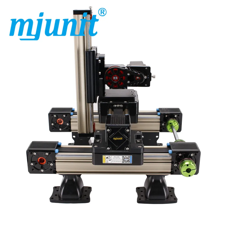 

mjunit MJ60+MJ45 Belt Drive Linear Position Table Stage linear guide rail with 500x500x200mm stroke length