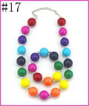

free shipping 50set Baby Necklace Baby Girl Bead bracelet Children Necklace Girl Chunky Necklace Girl Jewelry Little girl