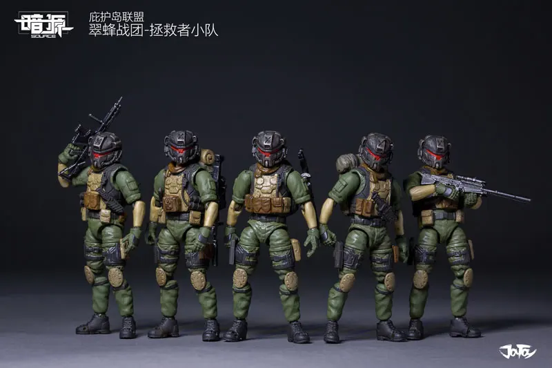 1/25 JOYTOY action model anime military soldiers figures set (5pcs/lot ) collectional toys PVC Christmas gift Free shipping   