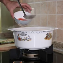 Guci Британский Экспорт большая кастрюля керамическая супница чаша милый мультфильм бытовой утилита кастрюля