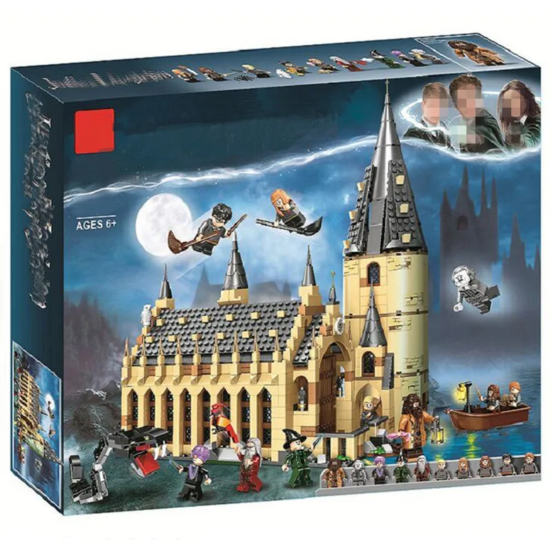 

39144 Harri Potter Magic Castle Hogwarts Great Hall Building Blocks Set Harry Bricks Toys For Children gift LegoINGly 75954