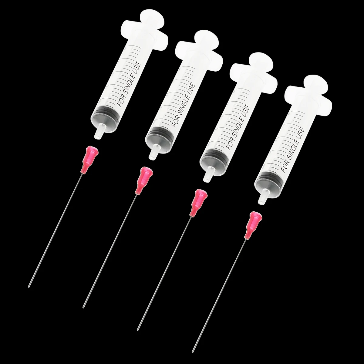 4pcs/set Capacity 10ml Transparent Syringe for Refill Ink CISS and Cartridges Measuring Tools with 4pcs Blunt Needle
