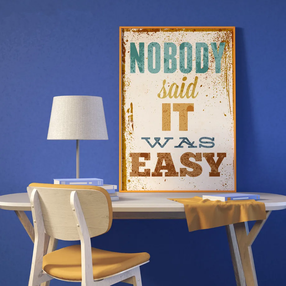 

Motivational Typography Life Quotes A4 Vintage Retro Art Prints Poster Hippie Wall Pictures Canvas Painting Home Decoration