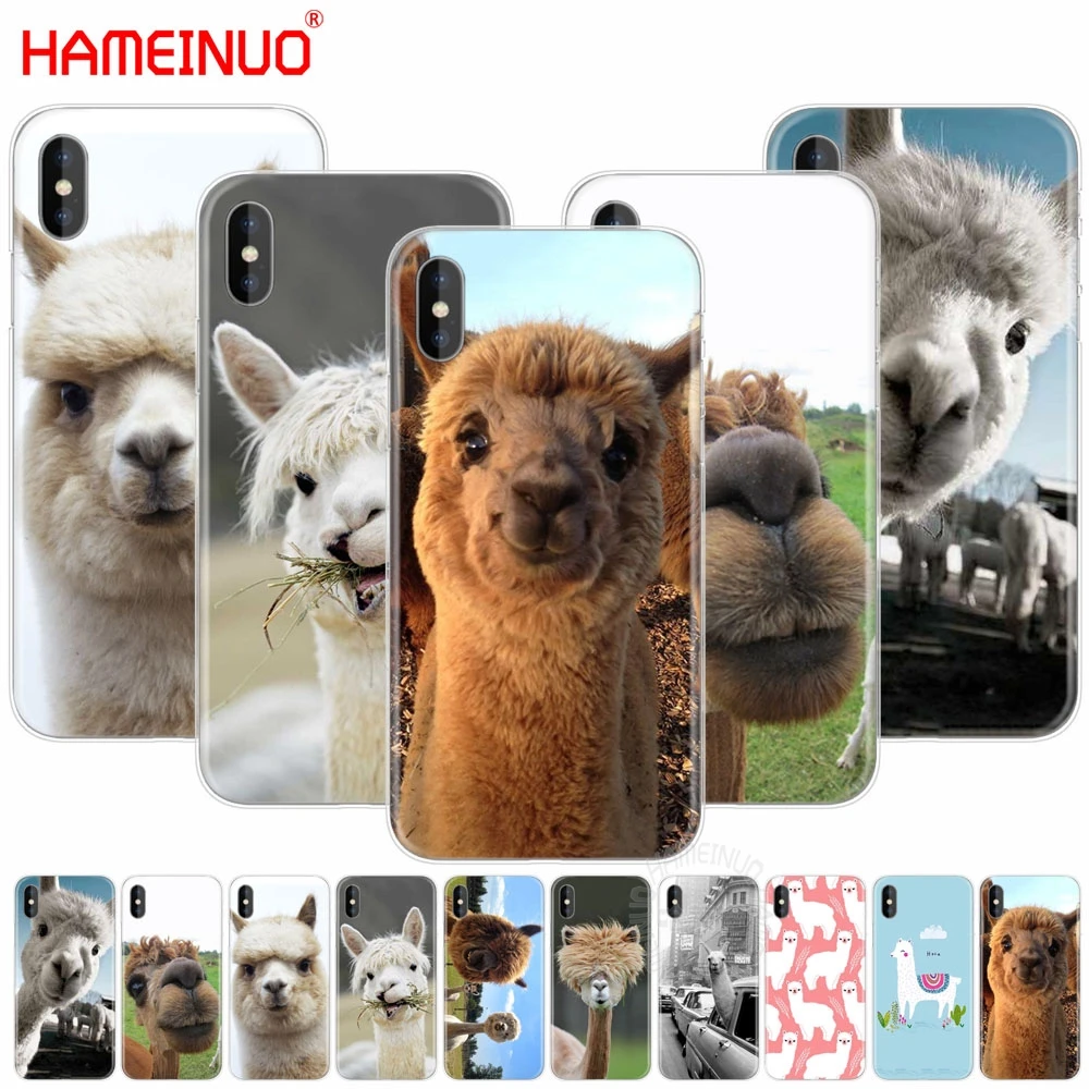 

HAMEINUO cute the alpacas Alpaca Christmas cell phone Cover case for iphone X 8 7 6 4 4s 5 5s SE 5c 6s plus