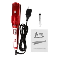 Профессиональная электрическая щетка для выпрямления волос инструмент для укладки паровой Выпрямитель волос Расческа Щетка плоский железный Керамический выпрямитель для волос