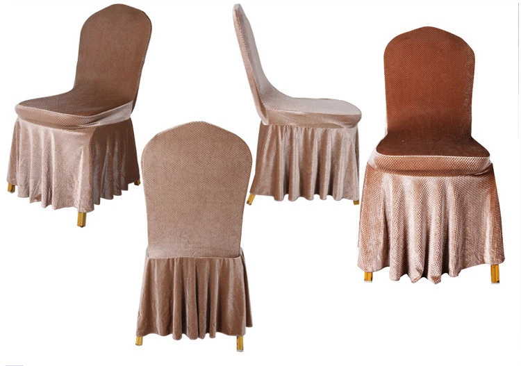 4pcs Universal Spandex Wedding party hotel Chair Covers Polyester