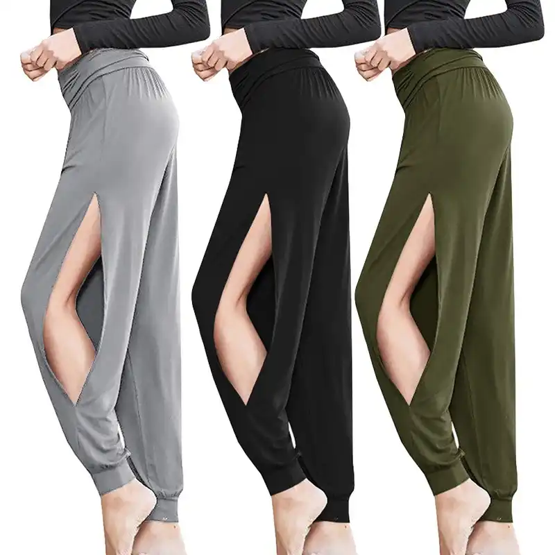 Split leg yoga pants Clearance