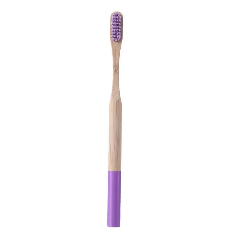 Многоцветный экологичный Бамбук Зубная щетка с мягкой щетиной Детские зубные щетки антибактериальным чистка зубов щеткой средство