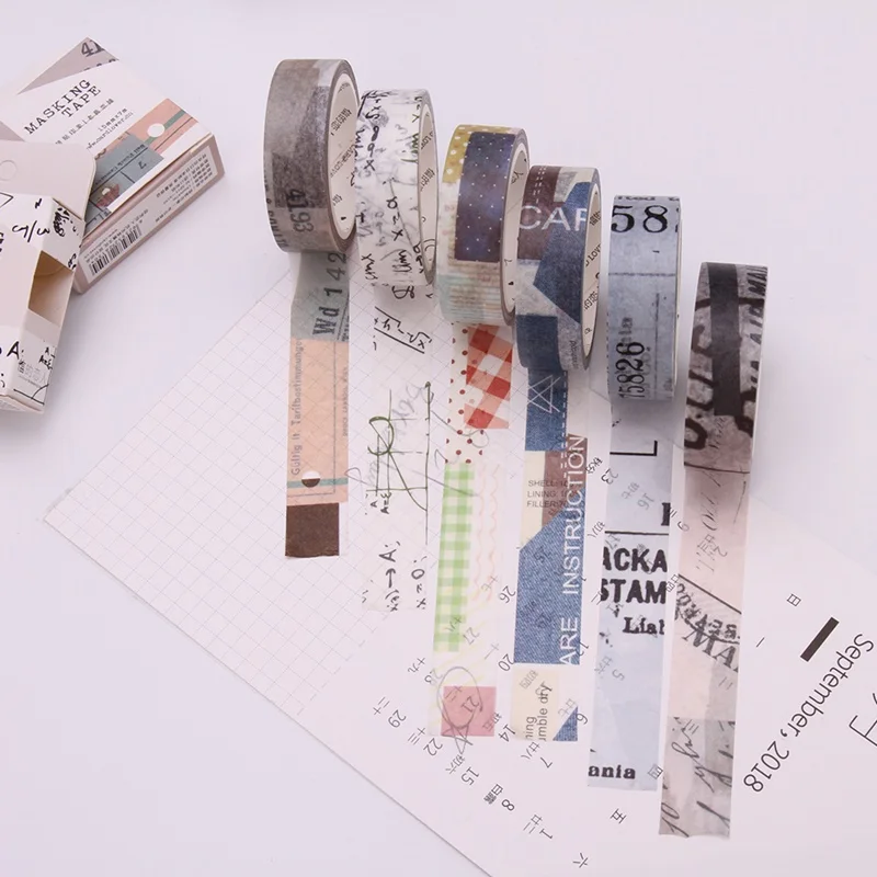 Retro Washi Tape Scrapbooking Decorative Tape Lovely Grid Tape For Home