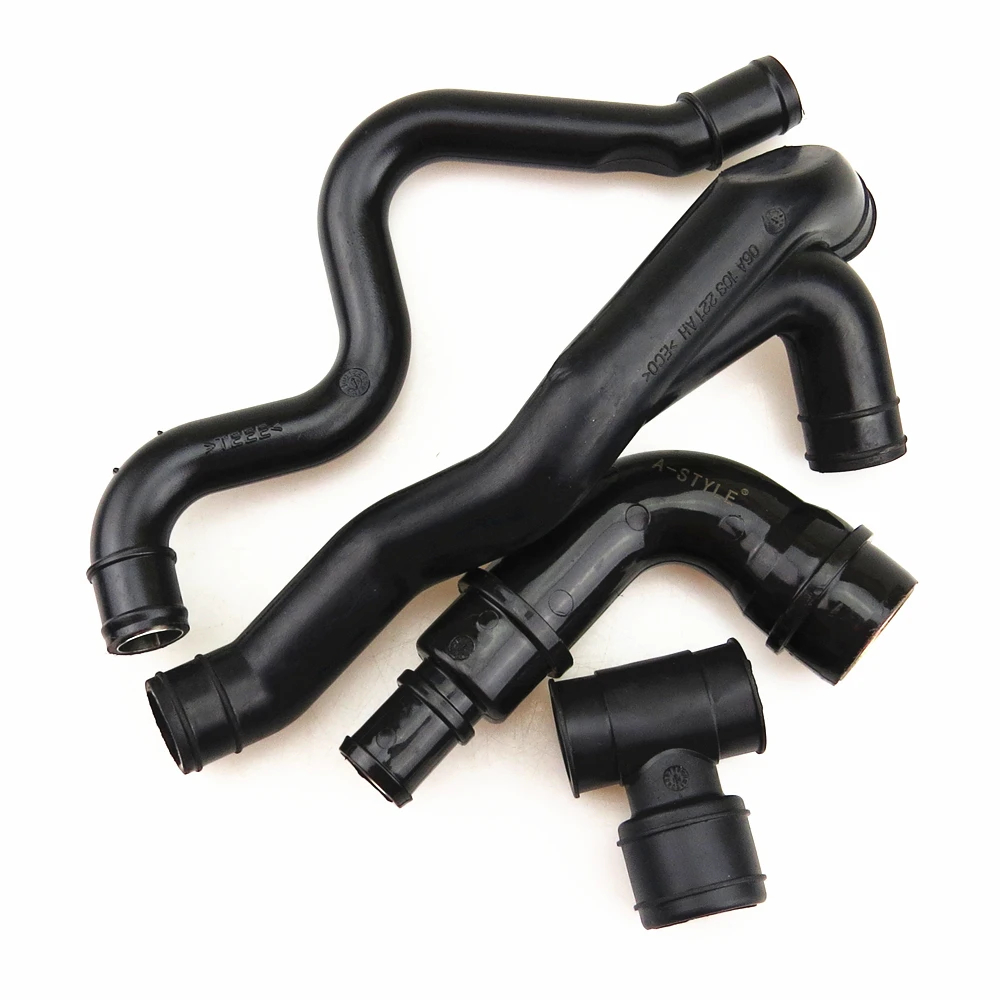 A STYLE 4X 1 8 Tubro Engine Crankcase Breather Intake Manifold for VW Jetta BORA Golf