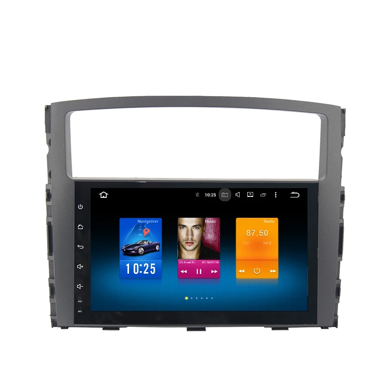 Discount Android 8.0 car radio gps for mitsubishi pajero V97 V93 with Octa core PX5 4G RAM 32G ROM wifi 4g usb Auto Stereo Multimed 1