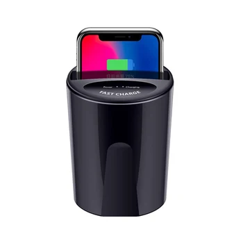 

Car Charger Cup Phone Holder Sockets Power Adapter Wireless Charging Holder for Fast QI Phone High Qualtiy