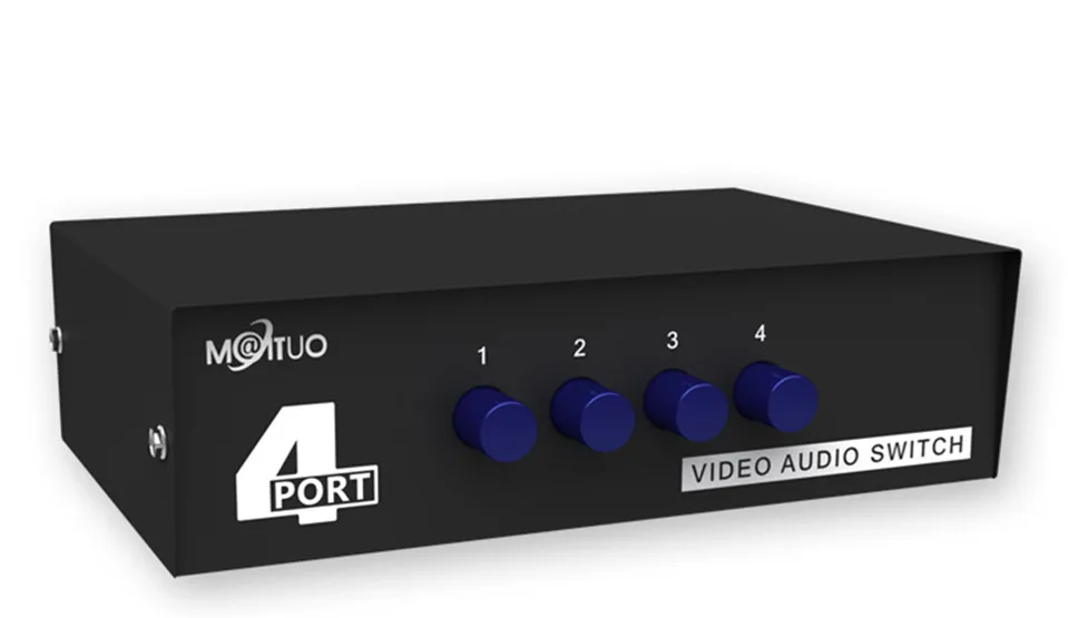 

2017 High Quality Original MT-VIKI RCA AV Switch Audio Video Selector 4 Input 1 Output MT-431AV Free Shipping