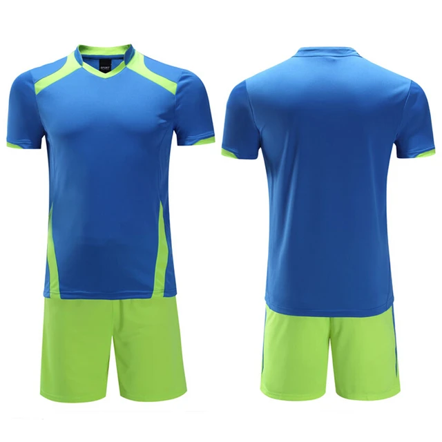 High quality new blank men soccer jersey uniforms quick dry sets team