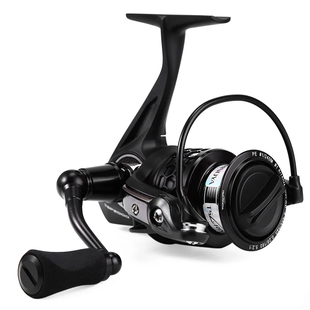 

TSP2000 Trulinoya 12BB Full Metal Aluminum Spinning Fish Reel with Special Gear Transmission System 5.2:1 Ergonomic Design